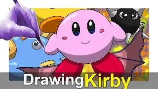 How to draw Kirby and friends | full page doodle