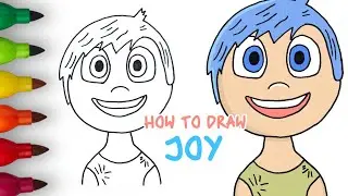 How to Draw JOY Easy Step by Step | Inside Out