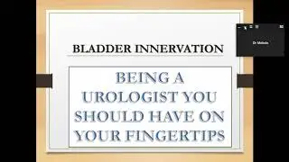 MS Urology Online Presentations at SIUT on 19th May 2020:Neurourology & Neuropathies