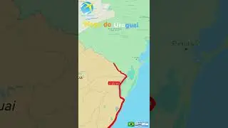 Mapa do Uruguai #geography