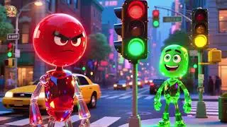 Baby Traffic Light 🚦🎵 | Traffic Rules Song for Kids | Nursery Rhyme in English