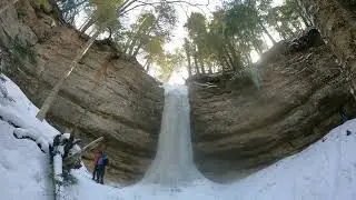 Sand Point Ice Formations / Ice Curtains (Amphitheater, Dryer Hose, and Curtains)