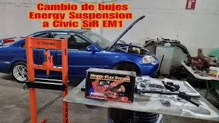 cambio de bujes energy suspension en civic Sir em1