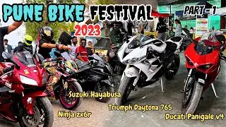 Super Bikes 🥵Festival 2023🔥[ Part -1] #hayabusa #kawasakininjah2 #ninjazx10r #bmws1000rr