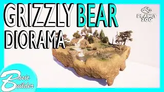 Grizzly Bear Habitat | Planet Zoo Diorama Speedbuild