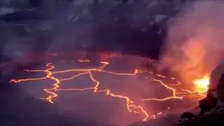 Molten Rock Bursts Out Of Hawaii Lava Lake In Rare Video!!!