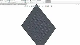 How to design DIMPLE over a plate in SOLIDWORKS!