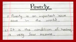 10 lines on Poverty | Essay on Poverty|Poverty Essay In English|