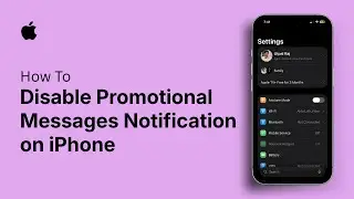 How to Disable Promotional Messages Notification on iPhone