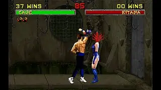 Mortal Kombat II - Johnny Cage - Triple Decapitation Uppercut Fatality