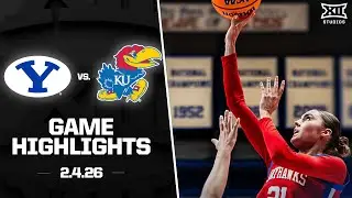 BYU vs. Kansas Game Highlights | 2025-26 Big 12 Women's Basketball