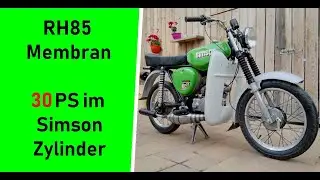 Simson Tuning Extrem st&auml;rkster 85ccm Membran Zylinder 30PS RH85 Membran Onboard #longus schwanzus