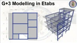 G+3 Building Modelling in ETABS | G+3 Residential building design in Etabs | Building design