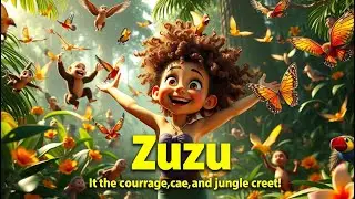 Zuzu Zebra Races Down the Path | Animal Speed Song for Kids | Fun Nursery Rhyme & Jungle Adventure