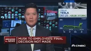 Musk to employees: Going private is best path, final decision not made