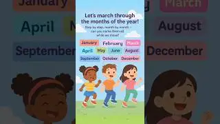 March Through the Months | Action Song for Kids | Calendar Fun #brainbreak #learnthroughplay