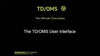 The TD/OMS User Interface