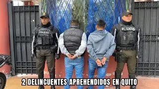 2 Delincuentes aprehendidos tras persecución en Quito
