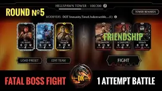 Hellspawn Fatal Tower 1 Attempt Battle 100 Friendly Fight & Reward 🎮 Mortal Kombat Mobile▫️MK Mobile