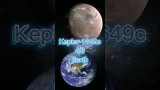 Kepler-1649c vs Earth #Planet#shorts#earth