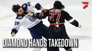 Diamond Hands Daniel Amesbury Lives Up To His Name In ECHL Fight That Lasts Two Punches