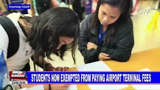 Students now exempted from paying airport terminal fees