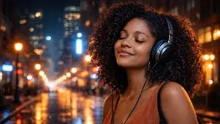 She Put Her Headphones On&hellip; and the City Slowed Down | Night Jazz