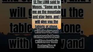 Exodus Chapter 24, GOD'S WORD. #GOD.#JESUS.#HOLYSPIRIT