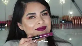 Swatches de Labios Con Ofra Cosmetics Vintage Vineyard Liquid Lip Set