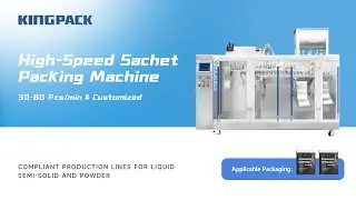 High-Speed Sachet Packing Machine 180 PPM HFFS Horizontal Form Fill Seal System