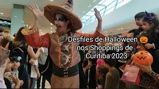 Desfile de Halloween nos Shoppings Park Barigui e no Mueller em Curitiba 2023.