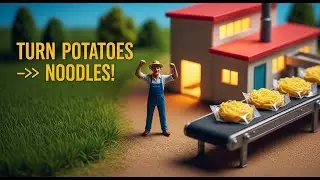 From Potato Surplus to Noodles Factory | Miniature Food Processing Film