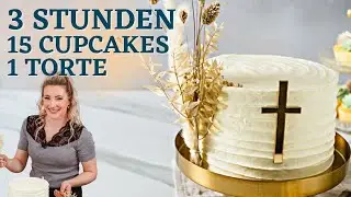 Naked Cake - 3 Stunden, 1 Torte & 15 Cupcakes - Last Minute Torte