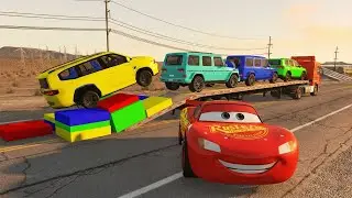 Scary Road Challenge! 🧟 School Bus vs Deadly Spikes &ndash; BeamNG Drive