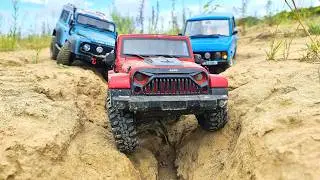 We Built a DANGEROUS RC Canyon Track! 😱 Jeep Wrangler Test Drive