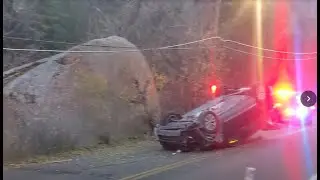 Iron Springs auto roll over,  4:30pm Nov 10, 2025 Manitou Springs, Colorado
