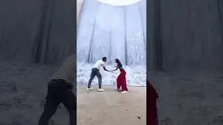 Waterwall Park, Houston,TX #houston #texas #couplegoals #shorts #youtubeshorts #travel #waterfall