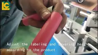Hose labeling machine