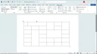 How to quickly split or merge word table cells
