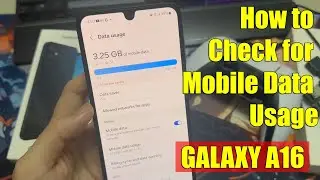 Samsung Galaxy A16 5G: как проверить использование мобильных данных