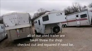 walk threw of our used LQ horse trailer selection