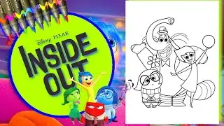 Coloring Joy, Sadness, & Bing Bong from Disney Pixar Inside Out
