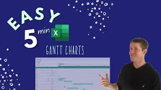 How to Make a Gantt Chart in Excel for Project Management (FASTEST METHOD)