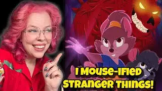 I tried drawing Stranger Things characters in a Don Bluth style!