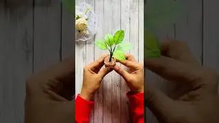 Mini Plant Making #diy #miniplants #paperplant #papercraft #papercraft #royalcraft #greenplants
