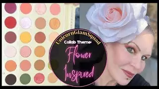 SPRING! #makeupcollab Flower Inspired Look Using My 4 Yr Old Ace Beaute Vintage Floral Palette