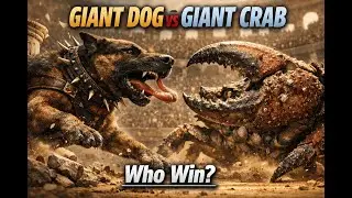 GIANT DOG vs GIANT CRAB &mdash; Clamp Trap vs Fury Rush?? (Roman Arena) | #GiantFight  #epicbattle