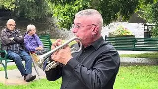 2- Carrickfergus - (Solo Adrian Wood) Dronfield Genquip Band - Wetherby Bandstand - 9th Sept 2024