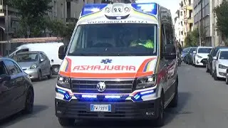 2X Ambulanza Misericordia Cosenza in emergenza - Italian Ambulances responding code 3