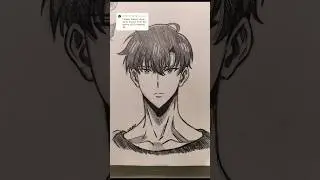 How to draw Sung Jin-woo from #sololeveling #anime #drawing #sungjinwoo #art #animeart #fyp #sketch